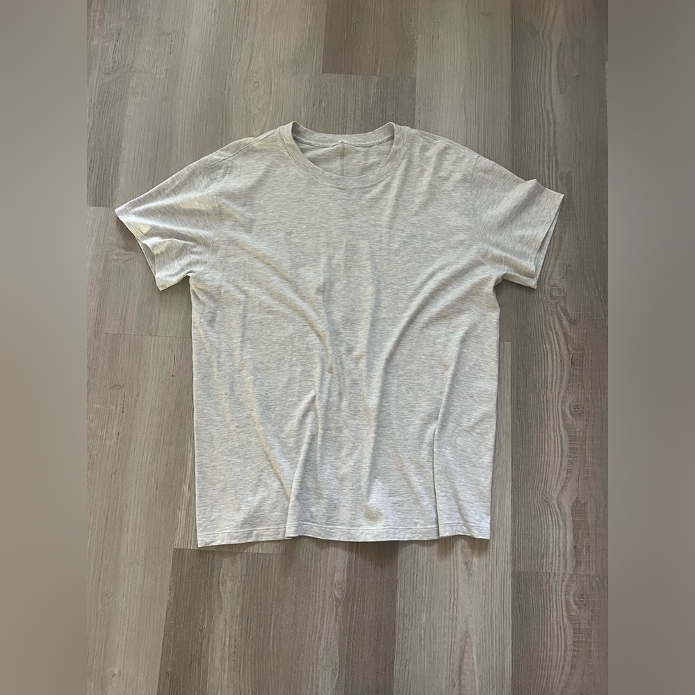 Lululemon All Yours Heather Gray Cotton Tee